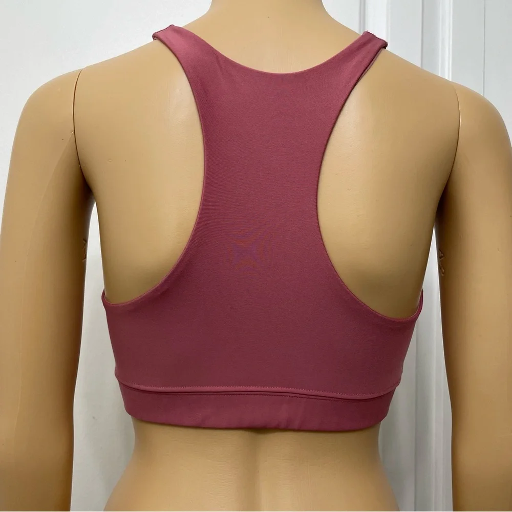 Peloton Mauve Rose Pink High-Neck High Support Performance Sports Bra size S - Picture 7 of 9